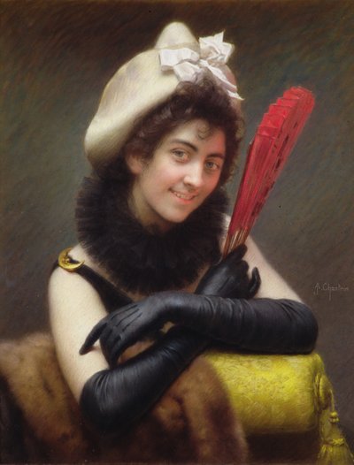 The Coquette by Alexandre Jacques Chantron